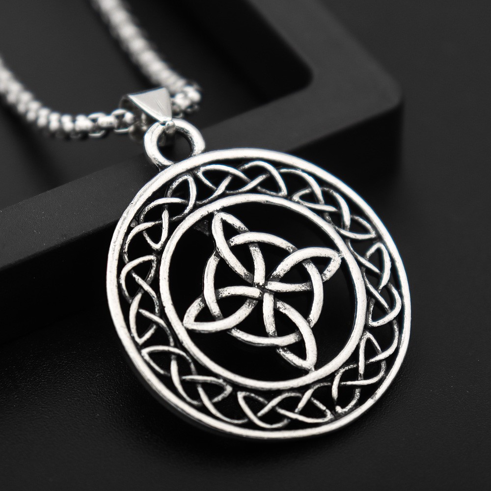 Celtic knot on sale necklace mens