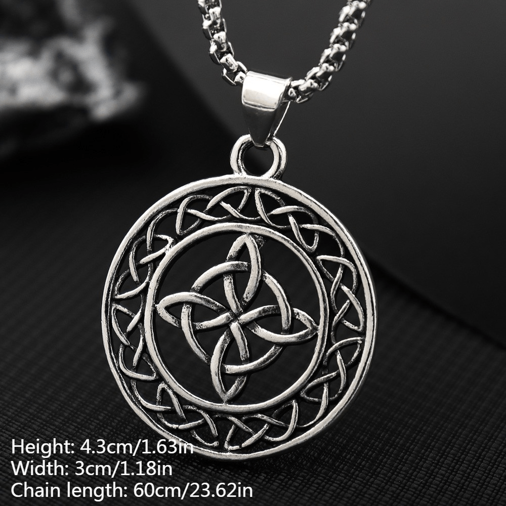 Celtic knot on sale necklace mens