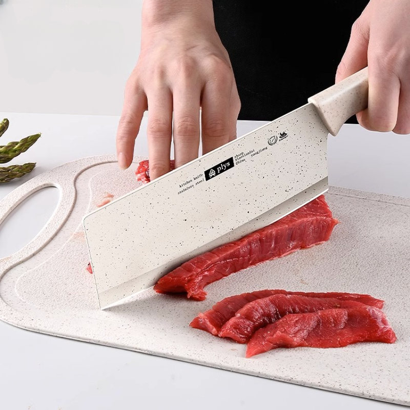 4-Piece Cutting Board Set with Knife & Shears, Red