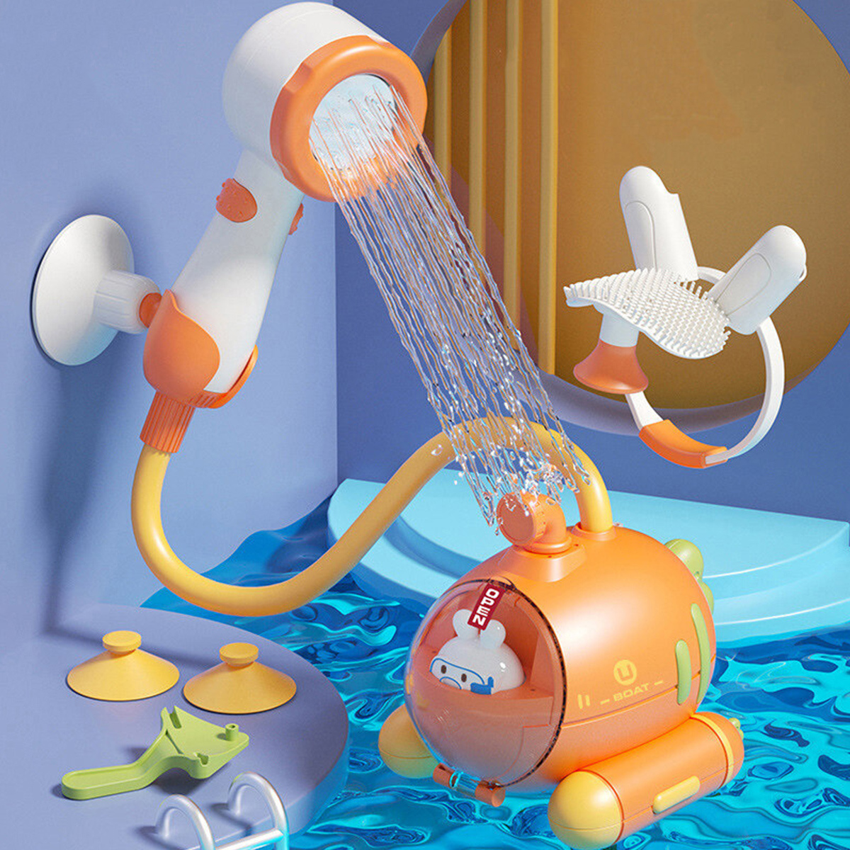 Bébé jouets de bain coloré roue hydraulique bain ventouse baignoire eau  pulvérisation jeu ensemble douche arroseur jouet pour enfants tout-petits  enfants - Temu Belgium