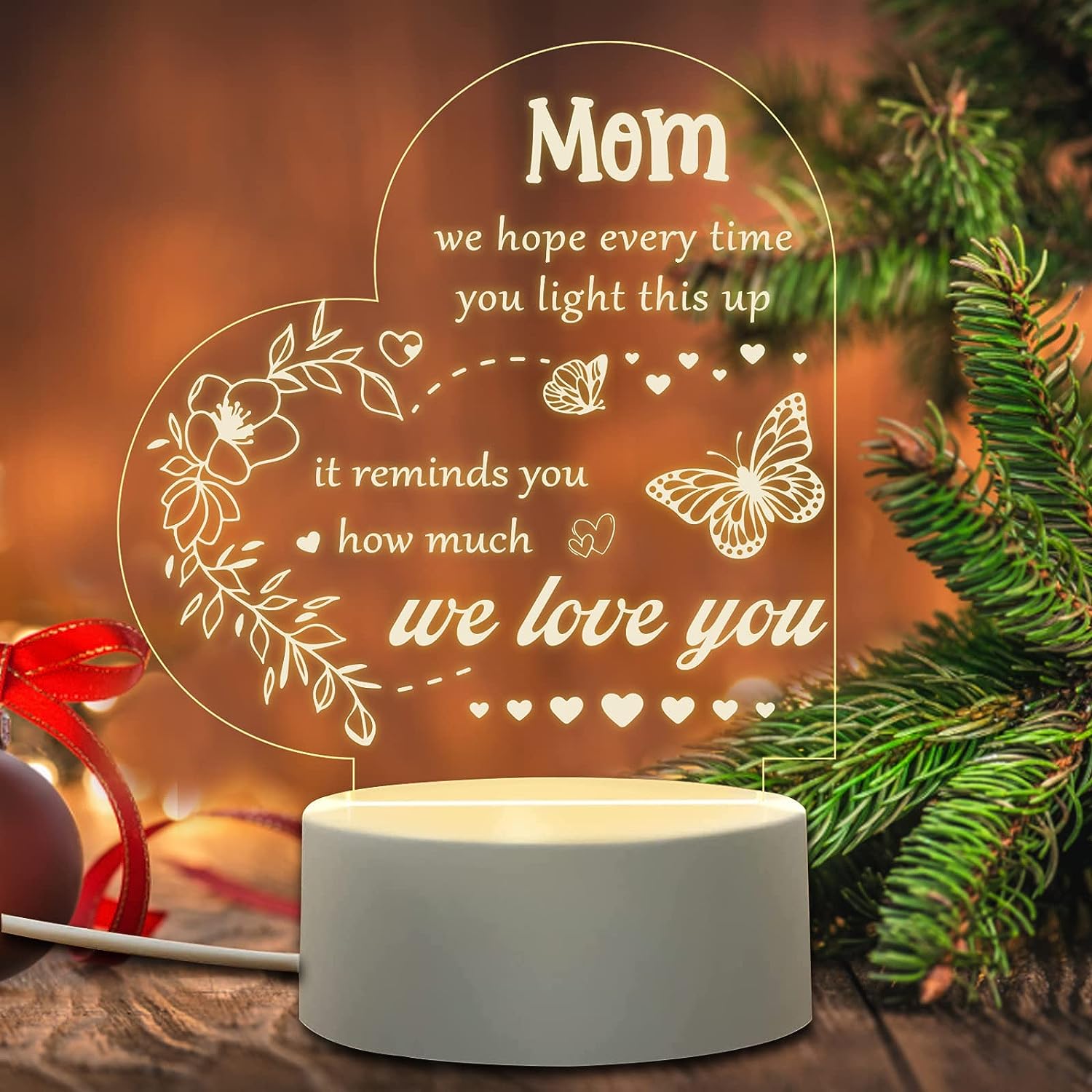 Gifts For Mom Engraved Night Light Mothers Day Gifts From - Temu United  Arab Emirates