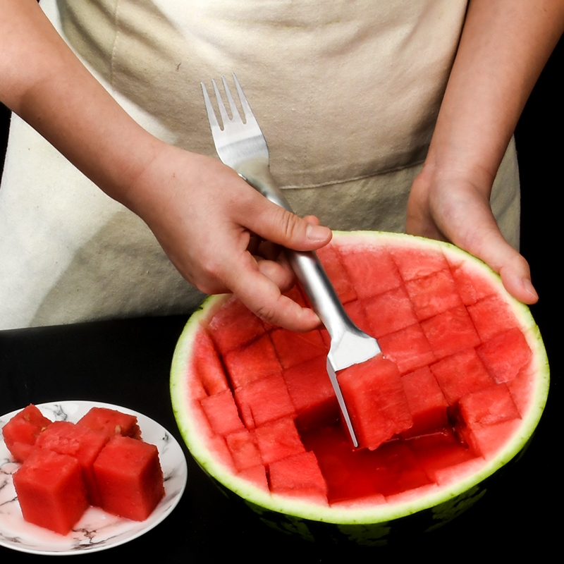 2 in 1 Watermelon Slicer with Fork