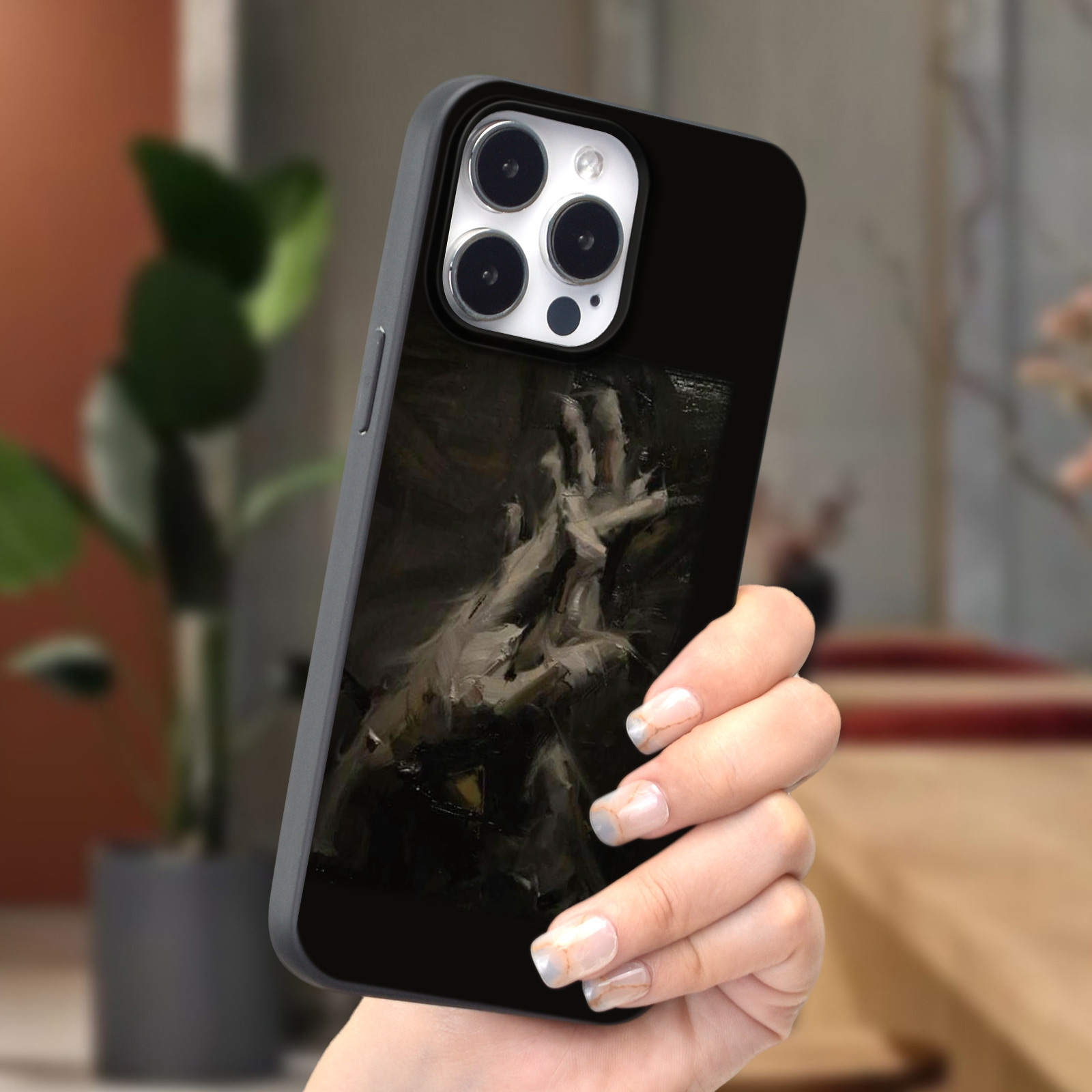 Phone Case With Shapes Graphic Anti-fall For 15 Plus 15 Pro Max 14 13 12 11 Pro  Max Xs Max X Xr 8 7 Plus Gift For Birthday, Halloween, Christmas - Temu