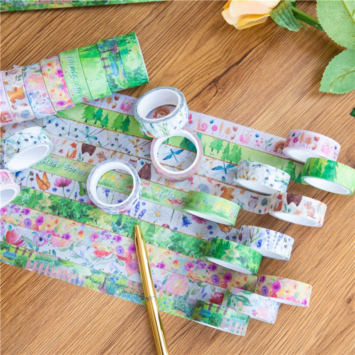 10PCS Winter Washi Tape Masking Sticker Tape DIY Scrapbooking