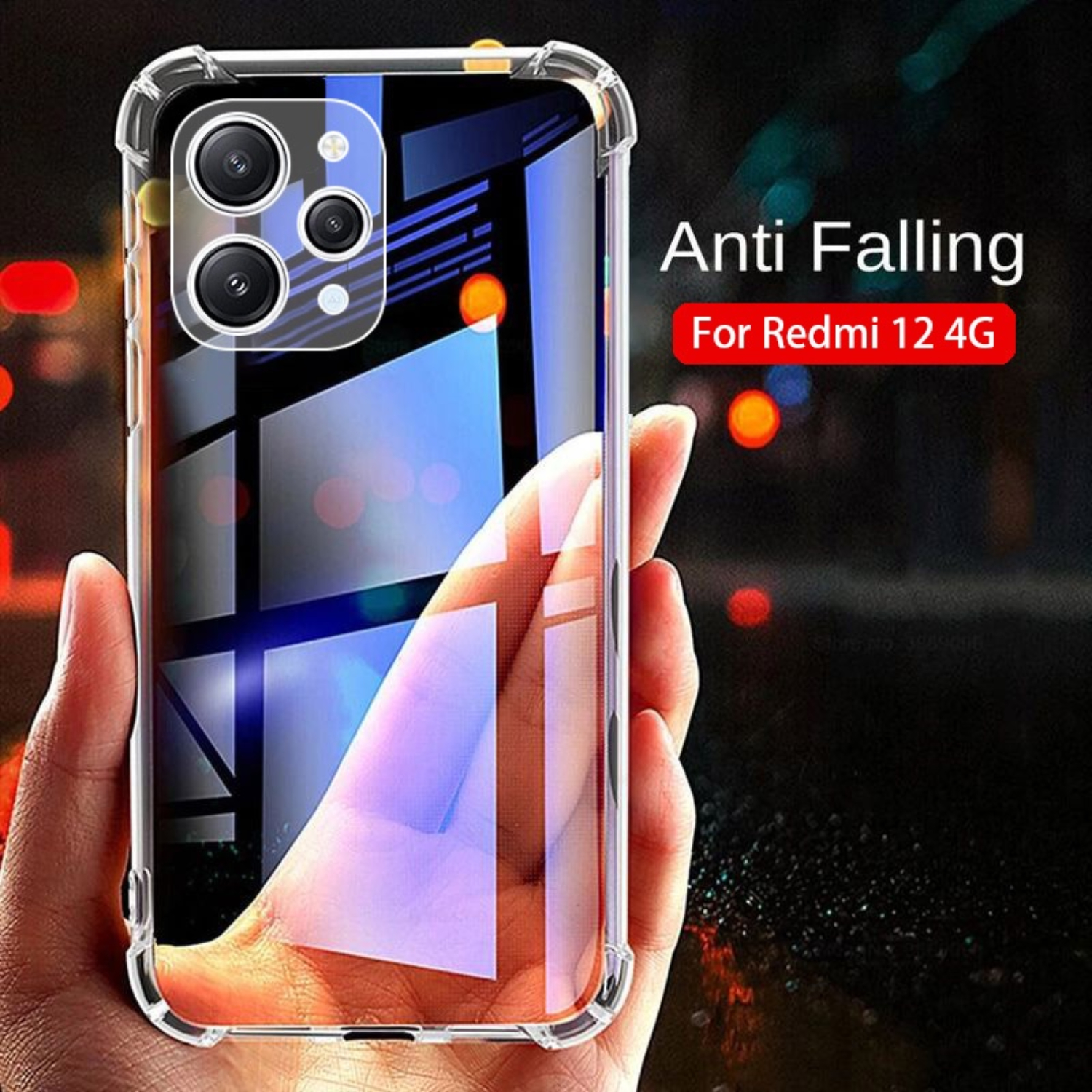 For Funda Xiaomi Redmi 12 Cases Xiaomi Redmi 12 Cover Skin-Friendy  Shockproof Silicone TPU Protective Phone Back Cover Redmi 12 - AliExpress