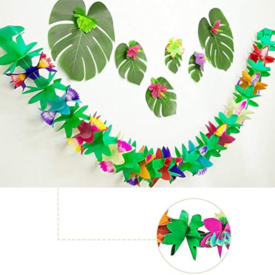 Tropical Garland Party Decorations Multicolored Tissue Paper - Temu Canada