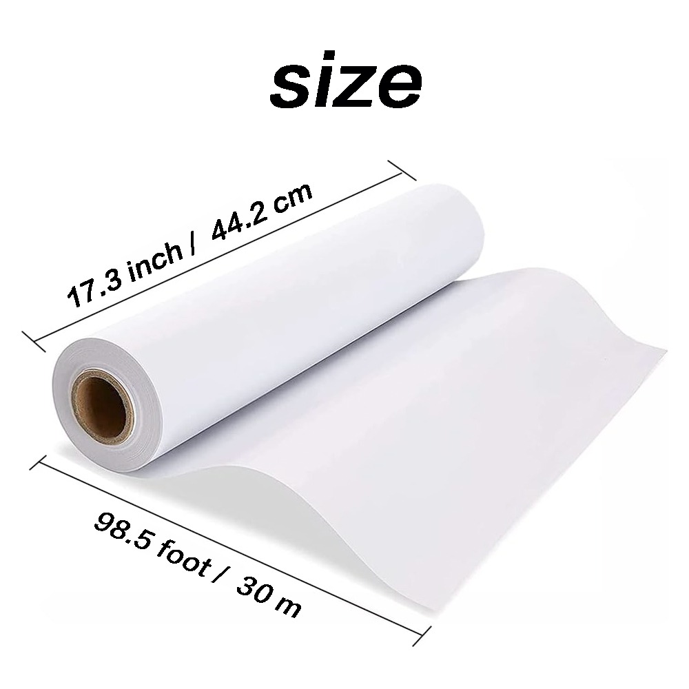 White Kraft Arts and Crafts Paper Roll - 2 Pack of 18 inches by 100 Feet  Rolls - Ideal for Paints, Wall Art, Easel Paper, Bulletin Board Paper, Gift