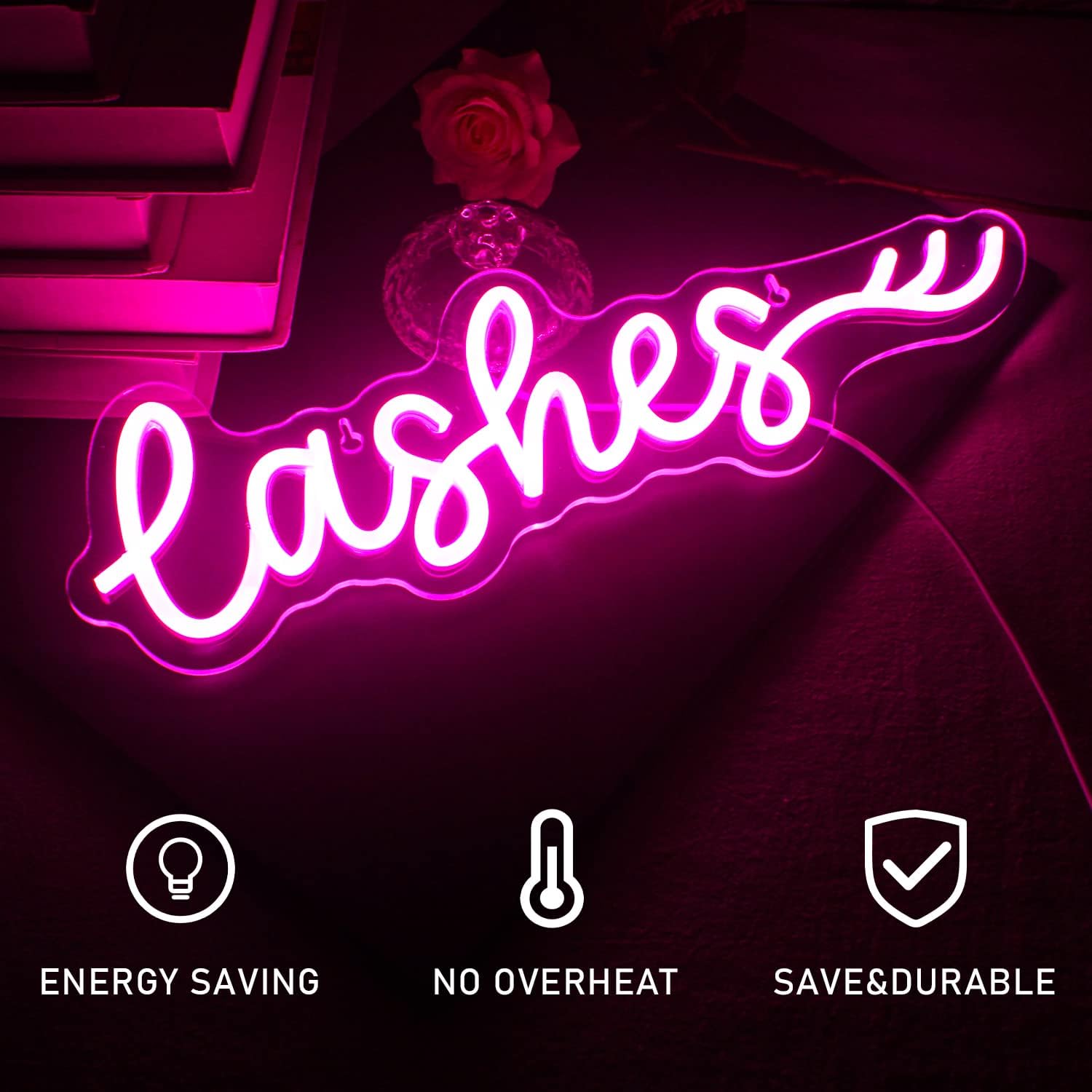  Lash Studio Neon Sign Lashes Room Decor LED Neon