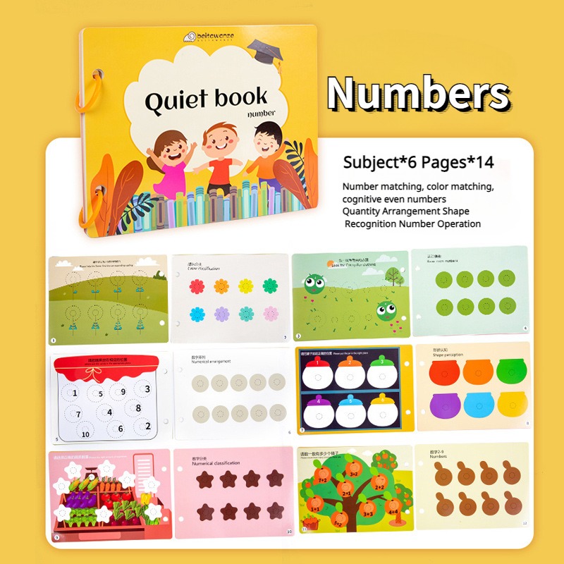 Kids Quiet Book Baby Busy Book Early Learning Toys Toddlers - Temu