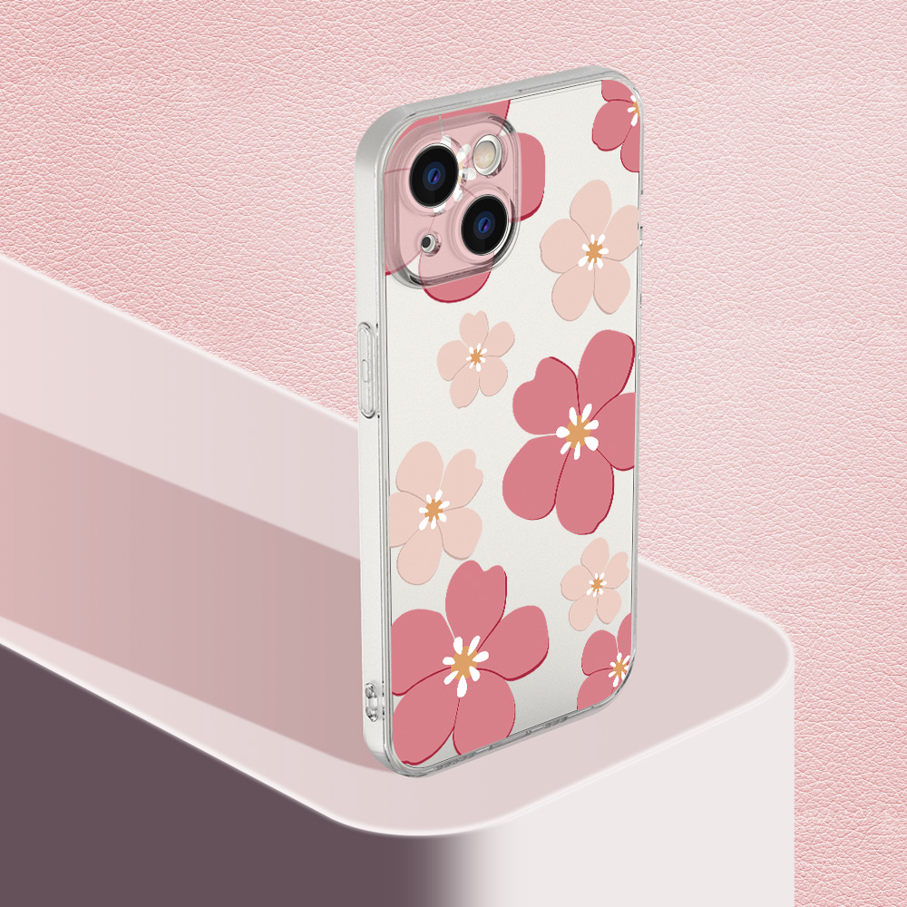 Cute Checkered Flowers Phone Case for iPhone 11, 12, 13, 14, Pro Max, 14  Plus, X, XS Max, XR, 12, 13 Mini, 7, 8 Plus