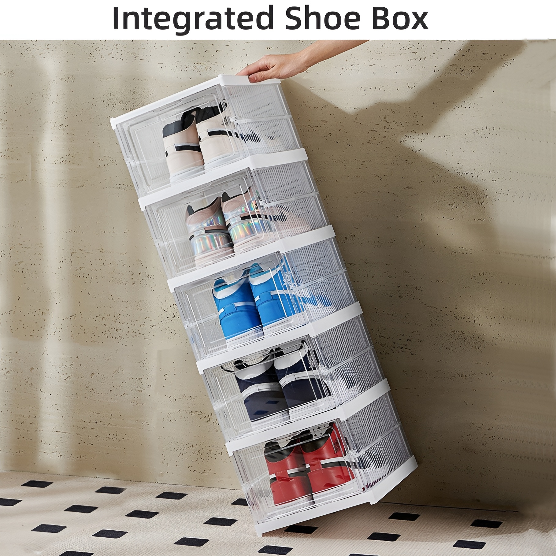 Double Layer Shoe Boxes Thickened Dustproof Shoe Storage Box Home