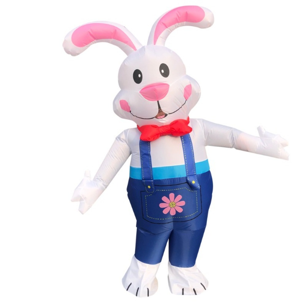 Lapin de Pâques Costume gonflable Dessin animé Lapin Blow Up Cosplay  Accessoires Pour Adultes Enfants Toddler Halloween Performance