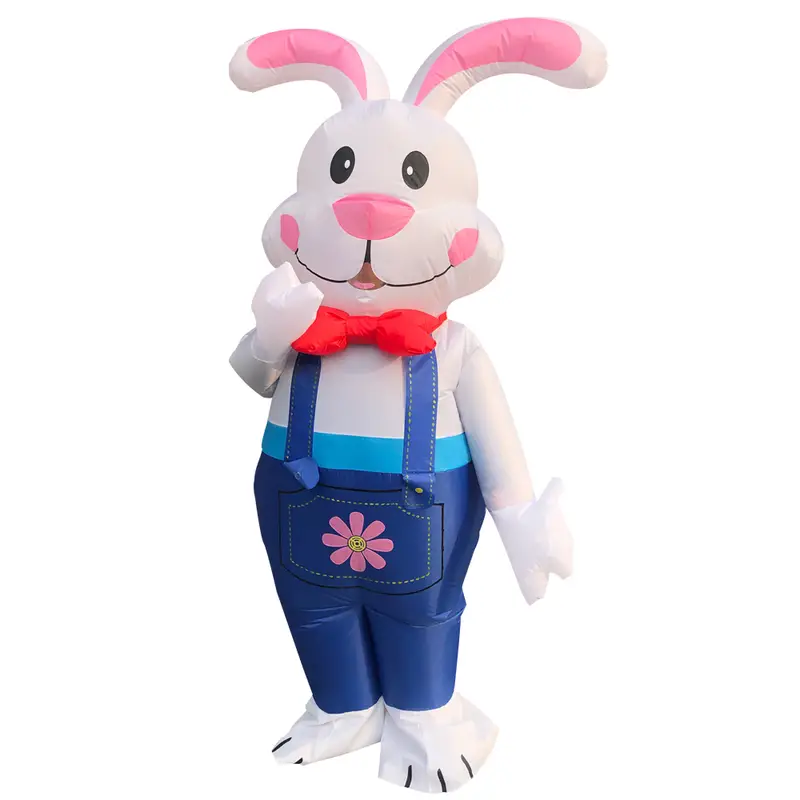 1pc easter bunny inflatable costume blow up rabbit suit fancy dress jumpsuit cosplay party for adult teenager stuff cheap stuff weird stuff cute aesthetic stuff cool gadgets unusual items cool decor photo prop details 0