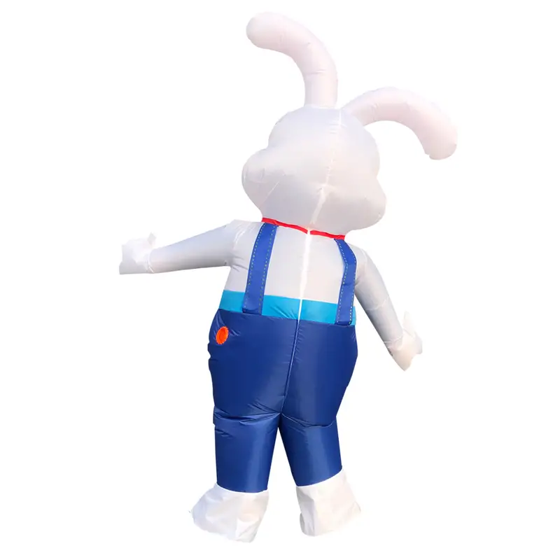 1pc easter bunny inflatable costume blow up rabbit suit fancy dress jumpsuit cosplay party for adult teenager stuff cheap stuff weird stuff cute aesthetic stuff cool gadgets unusual items cool decor photo prop details 2