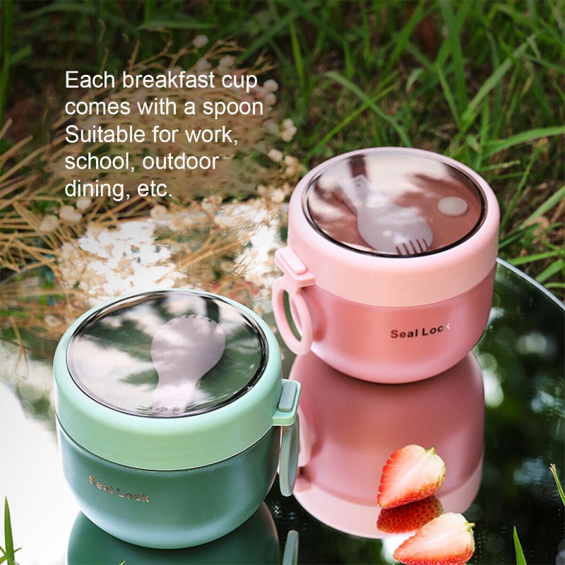 Thermal Lunch Box Food Container Stainless Steel Vacuum Cup Soup Cup  Insulated Lunch Box Large-capacity Lunch Box For Work Office Picnic - Temu