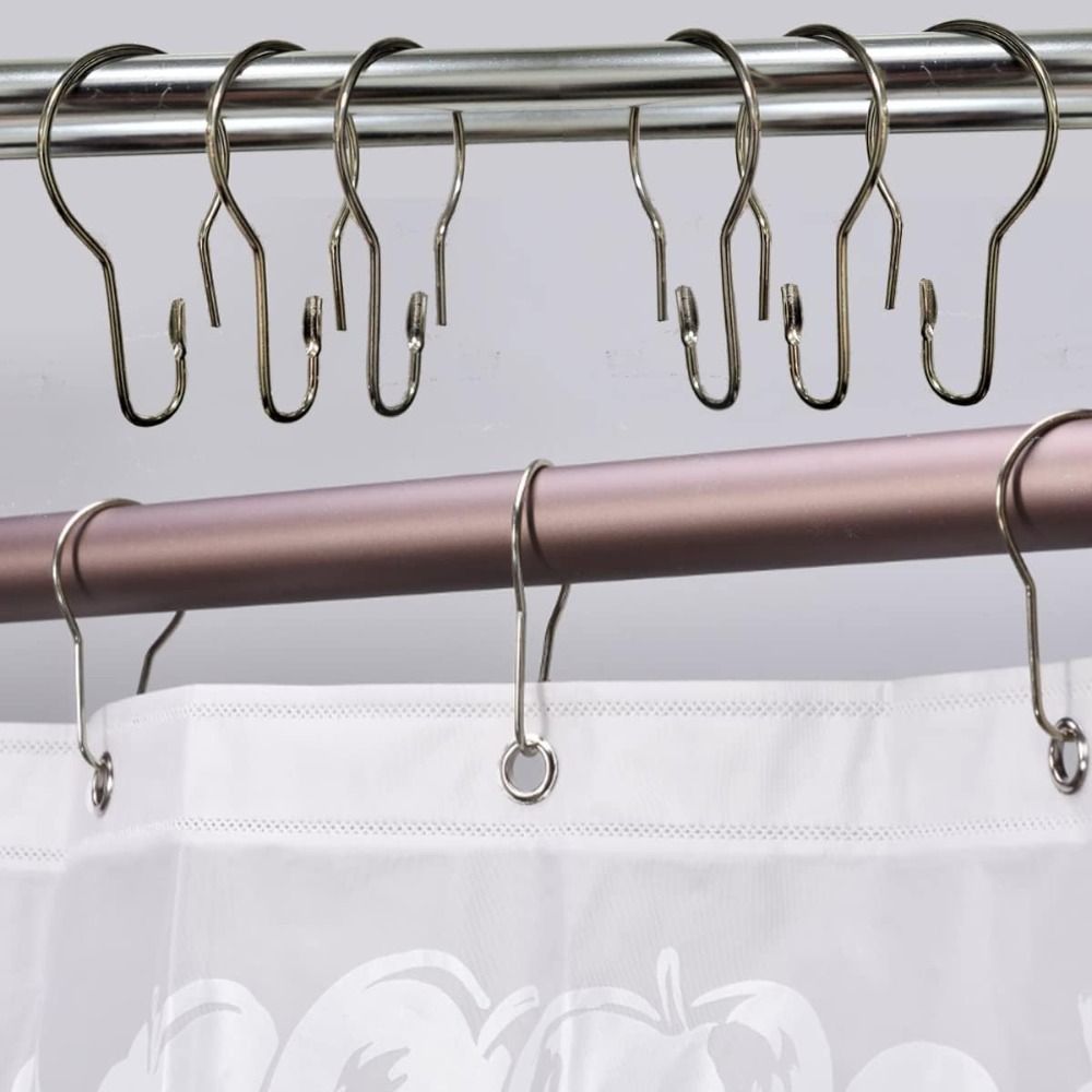 Shower Curtain Hooks S shaped Multifunctional Metal - Temu