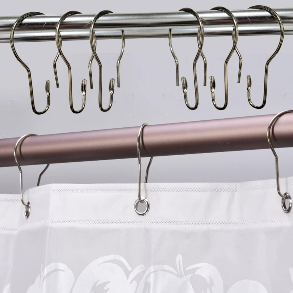 1Pcs Shower Curtain Hooks Rings,Stainless Steel Decorative Shower