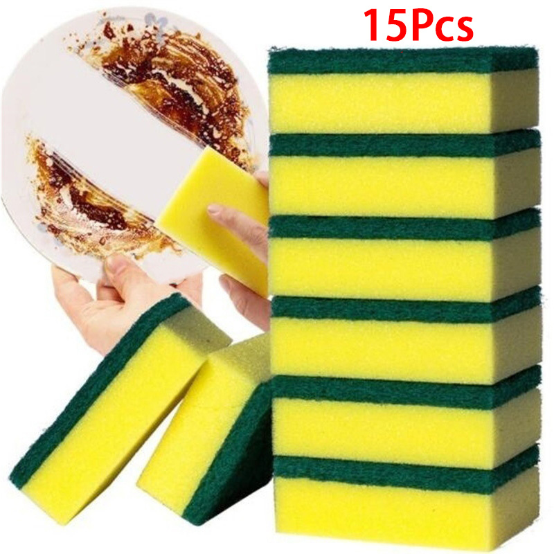 Dishwashing Sponge Scouring Pad Cleaning Brush Magic - Temu