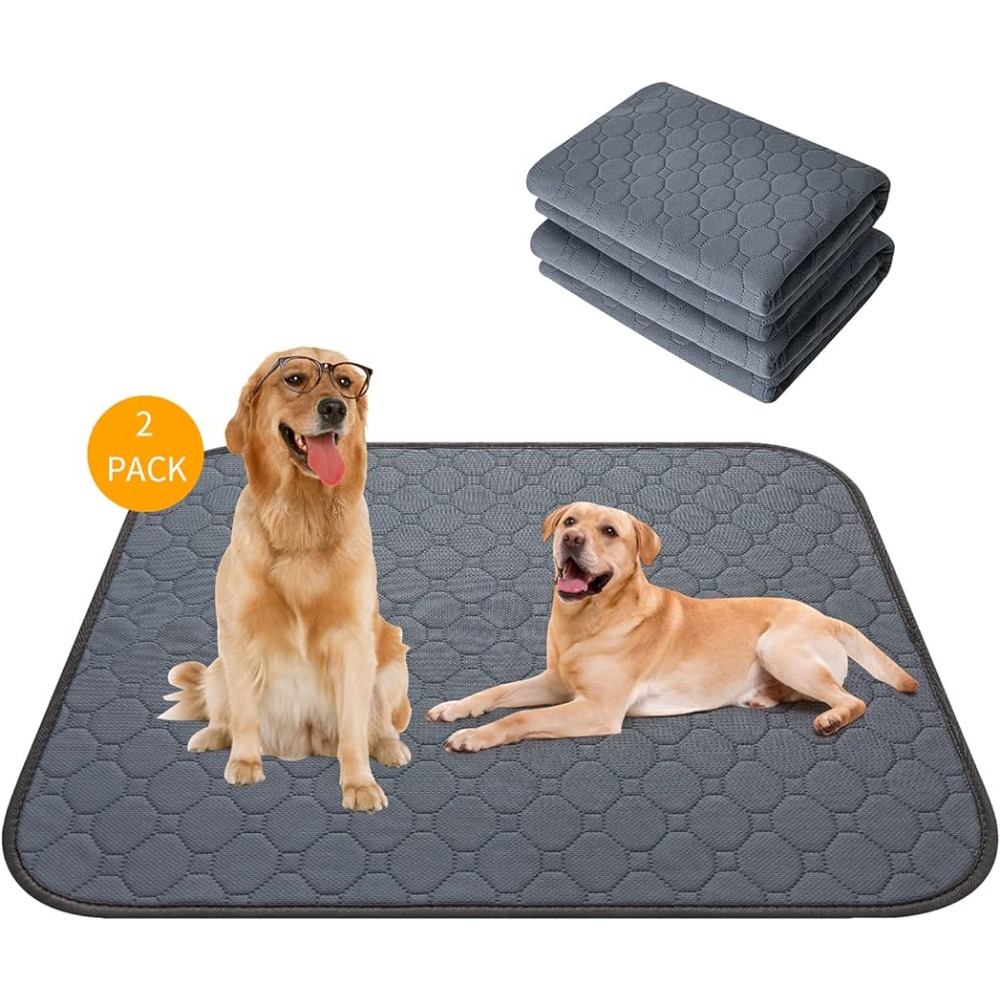 Dog Crate Pee Pads - Washable Dog Rugs Non-Slip Puppy Pads For