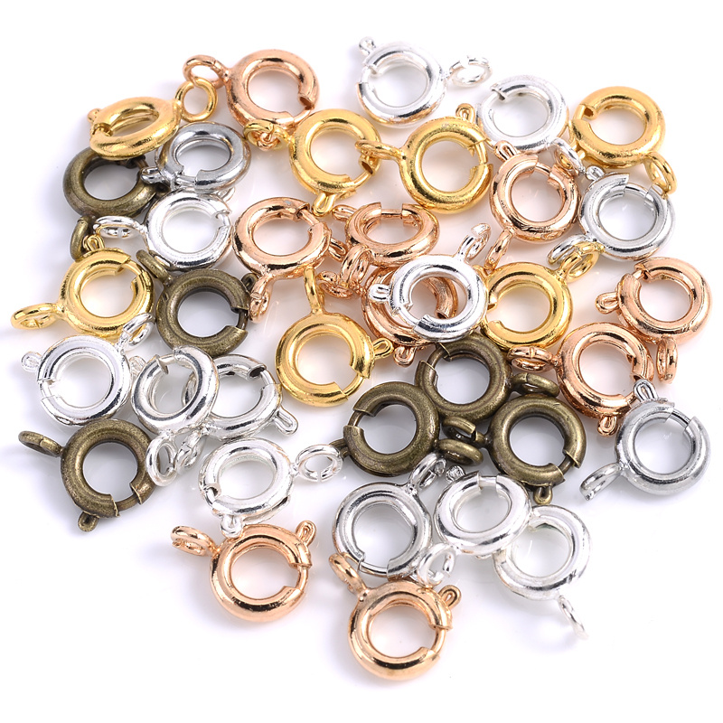Alloy Metal Single Circle Jump Ring Open Ring Split Ring - Temu