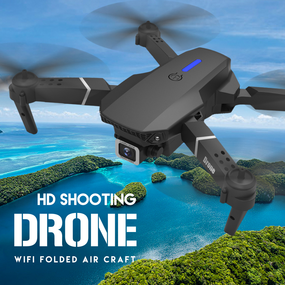 drone e88 pro wifi drone with wide angle hd camera height hold rc foldable quadcopter dron gift toy uav details 1