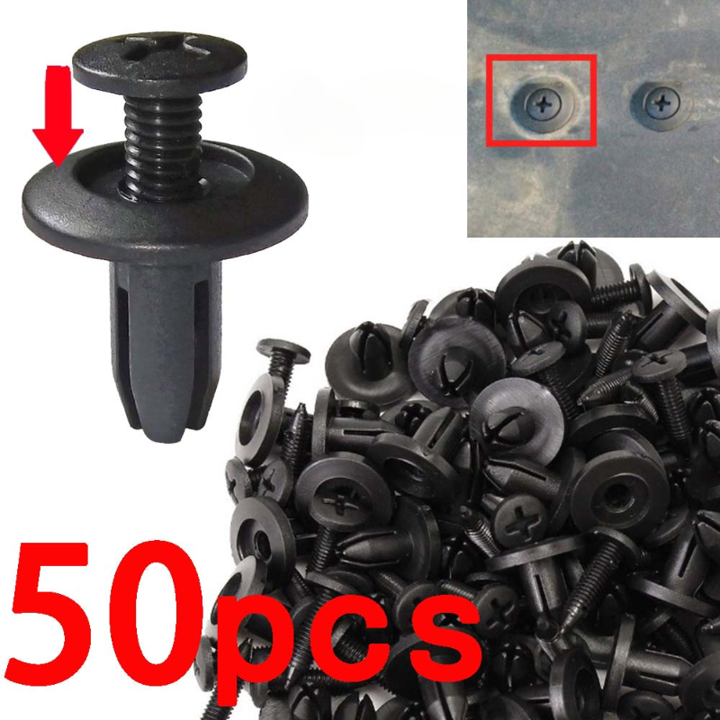Universal 8mm Clips Plastic Rivets Fasteners Screws For Cars