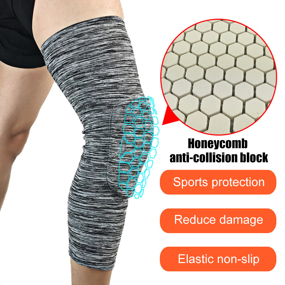 Honeycomb Basketball Knee pads Leg Sleeves Football Volleyball Soccer  Kneepad 