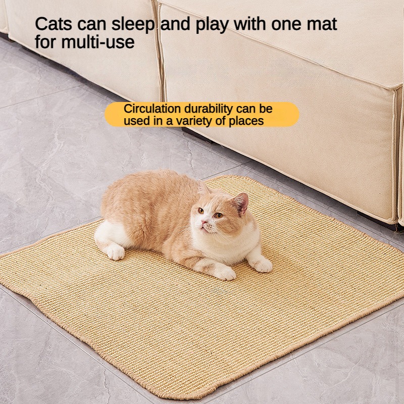 Cat Scratching Mat Pet Supplies Cat Scratching Board Sisal - Temu