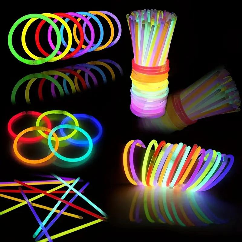 200 varillas brillantes de espuma con 3 modos de parpadeo colorido, regalo  de palo de luz LED, paquete de fiesta de palos brillantes para bodas