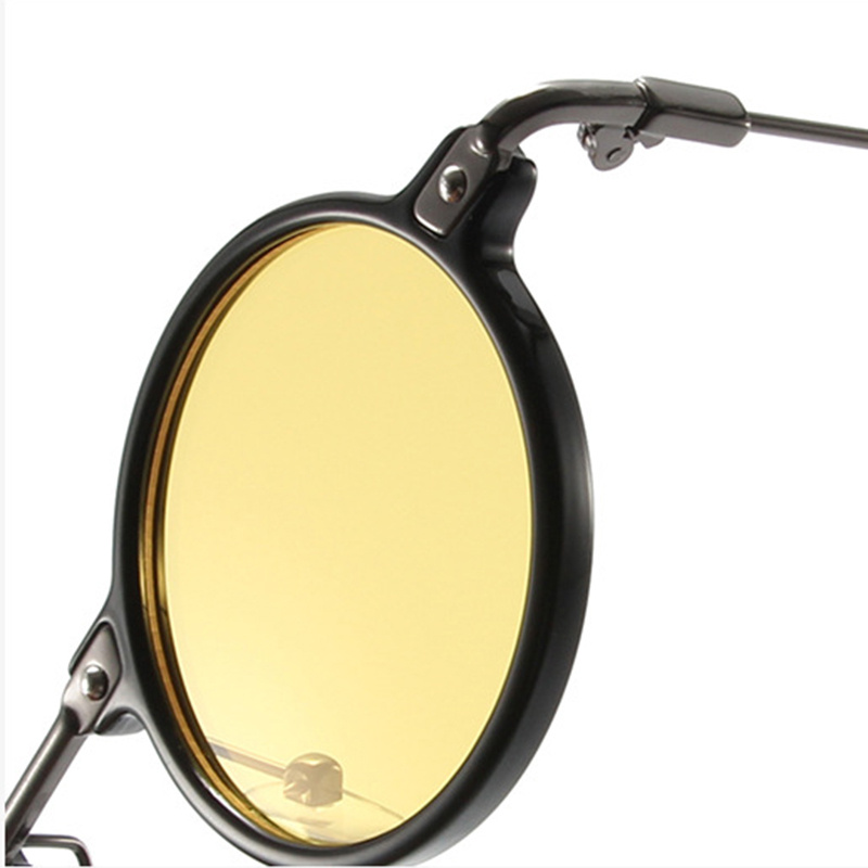 1pc Men's * Round Vintage glasses, Small Frame New Steam Punk Luxury Glasses