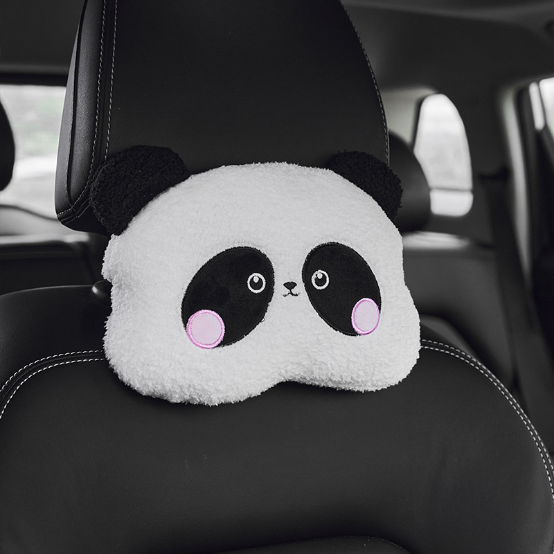 Auto Kopfstütze Lenden Niedlichen Cartoon Auto Nackenstütze Kissen Kissen  Auto Innen Chinesischen Stil Panda Auto Liefert - Temu Germany