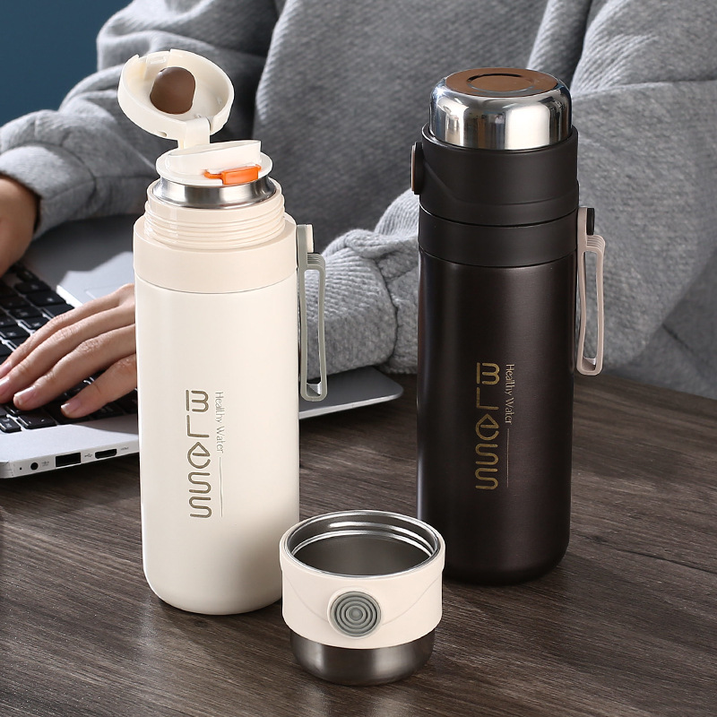 GIANXI Outdoor Thermos Large Capacity Stainless Steel Bottle Vacuum Flasks  Portable Leakage-proof Travel Hiking Thermos Bottle