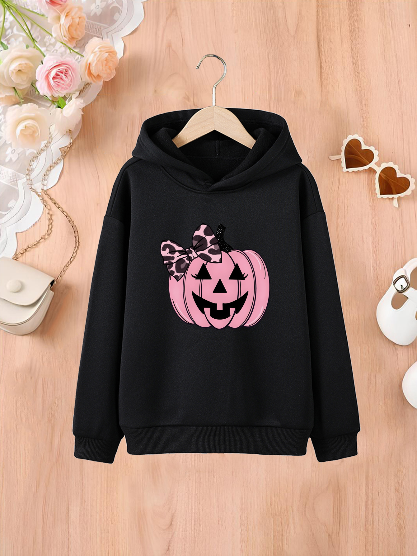 Halloween Casual Hoodie Sweatshirt Pullover Sweet Pumpkin - Temu Australia