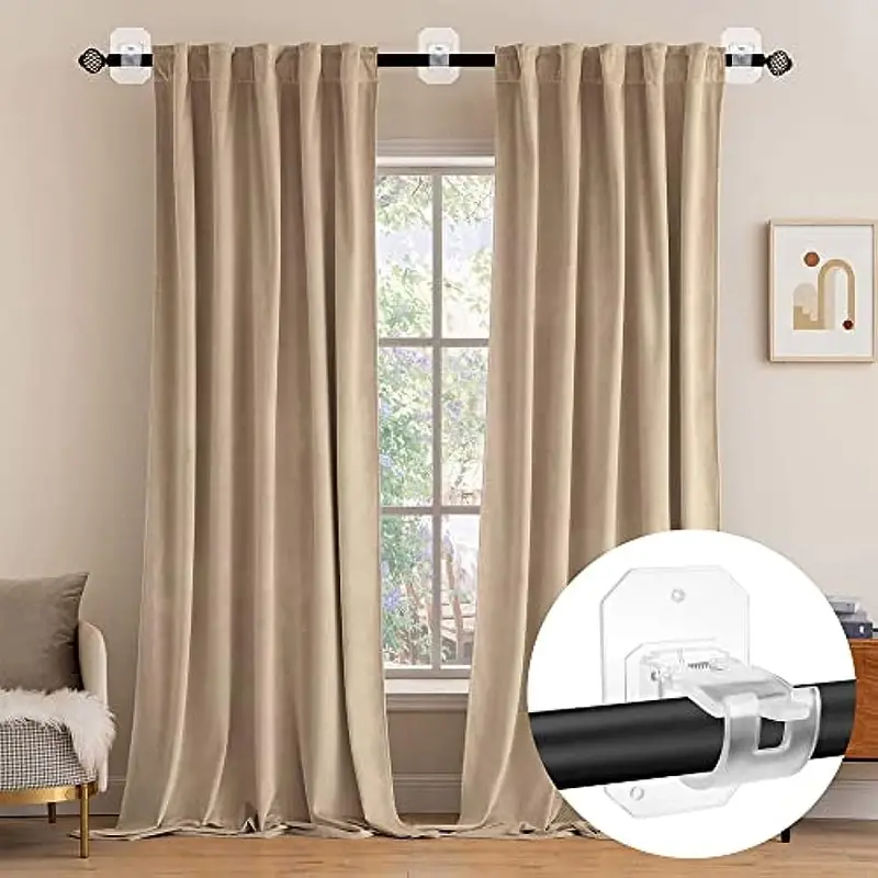 Varilla de cortina ajustable Soporte de varilla de cortina de
