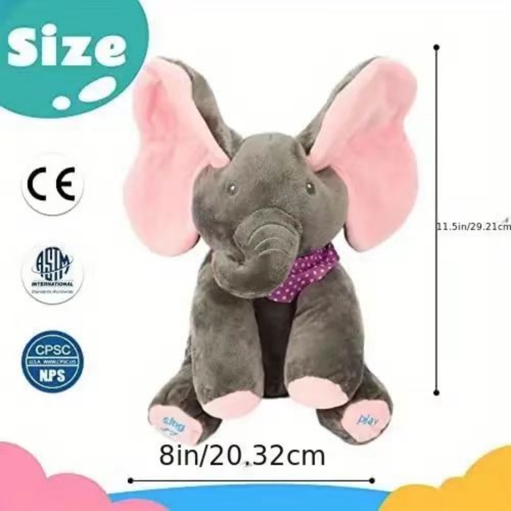 1pc elephant plush pillow plush toy plush pillow soft and cute plush pillow toy home decoration best birthday gift for your childs best friend holiday party gift 4