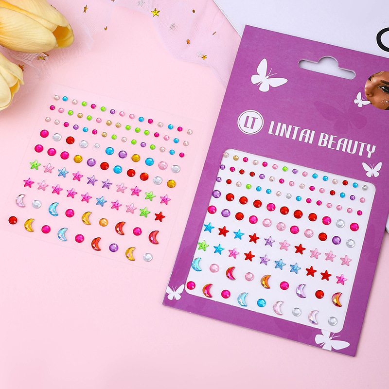 Water Droplets Pearl Gemstone Nail Rhinestone Sticker