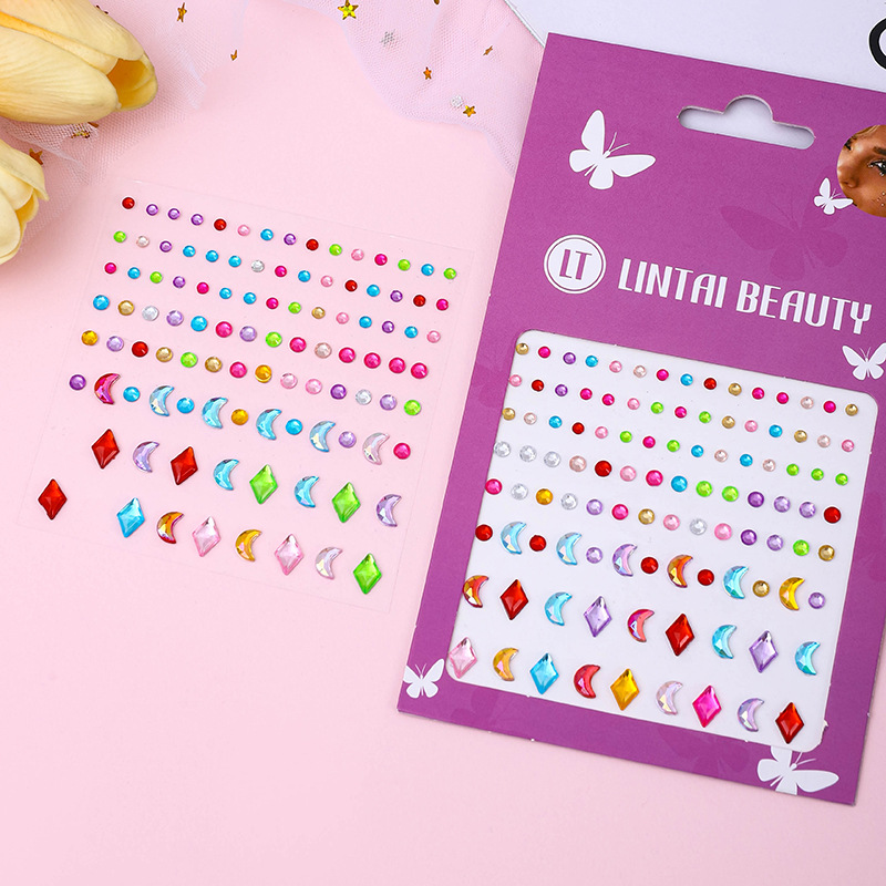 Water Droplets Pearl Gemstone Nail Rhinestone Sticker