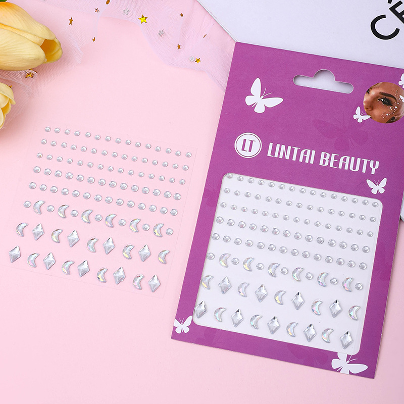 Water Droplets Pearl Gemstone Nail Rhinestone Sticker