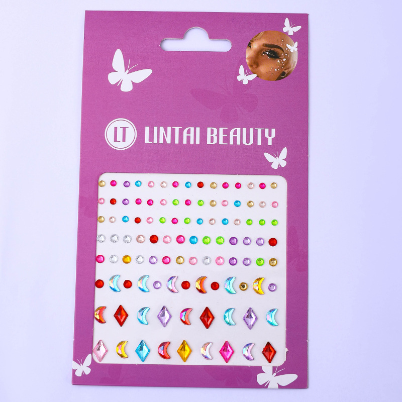 Water Droplets Pearl Gemstone Nail Rhinestone Sticker