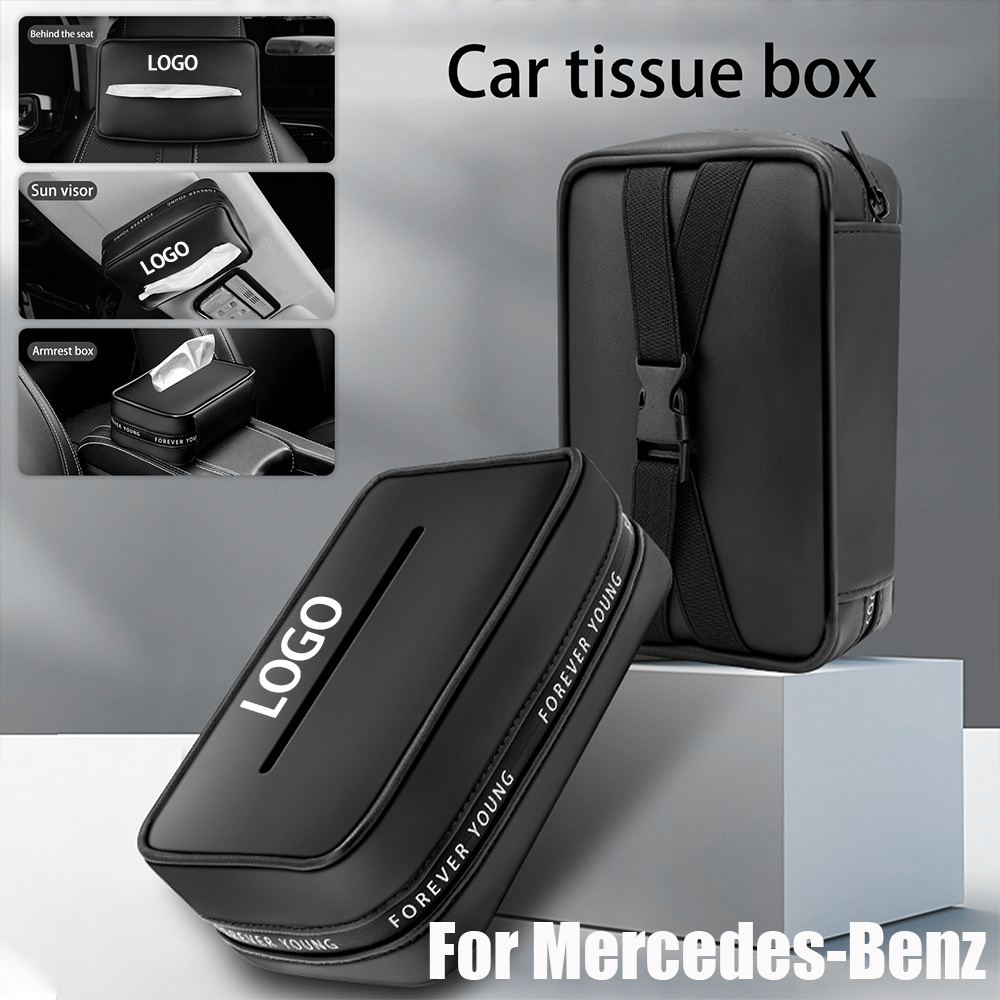 Für Mercedes-benz Auto-taschentuchbox, Auto-sonnenblende Taschentuchbox  Halter, Auto-innenraum Aufbewahrung Maske Aufbewahrungsbox, Universal Auto-dekorationszubehör  - Auto - Temu