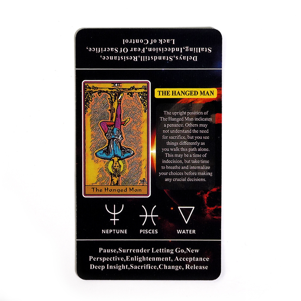 tarot cards with meanings them tarot cards for beginner learning tarot cards set tarot deck fortune telling game keywords