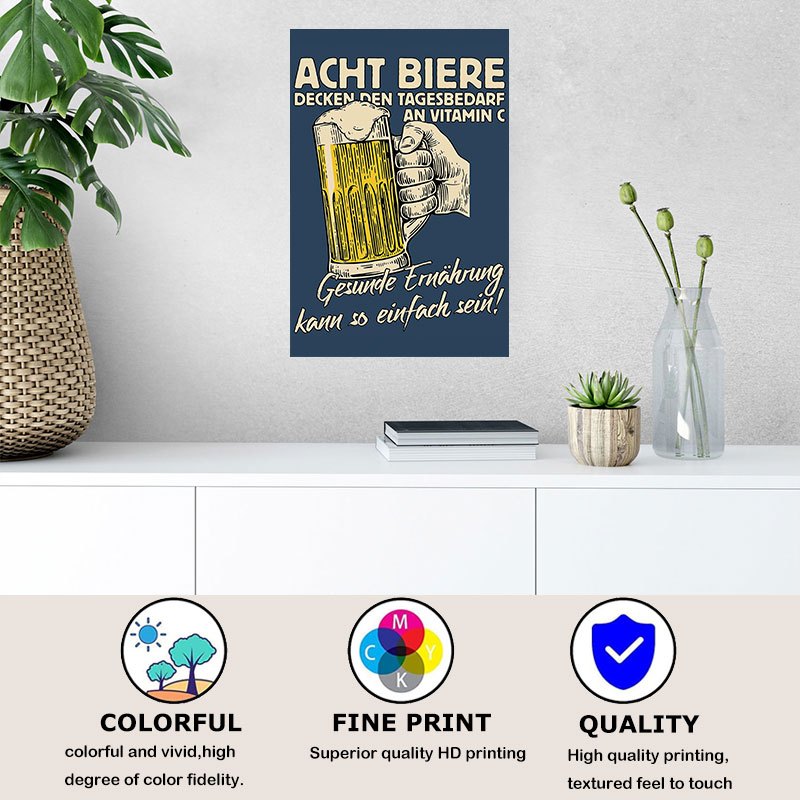 1 Stück 20 3 X 30 5 Cm Dekoratives Blechschild „ Biere“ Temu Germany