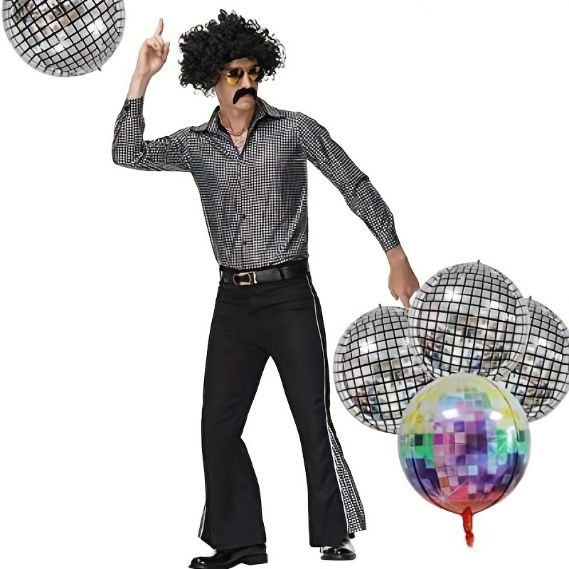 Ballon Supershape de Nouvel An disco, 22 pouces