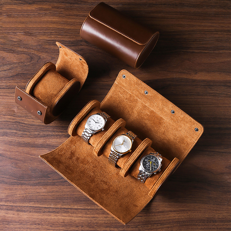 Caja de 6 relojes Organizador de reloj para hombre Caja de almacenamiento  de reloj grande Caja de almacenamiento de madera 6 relojes vitrina