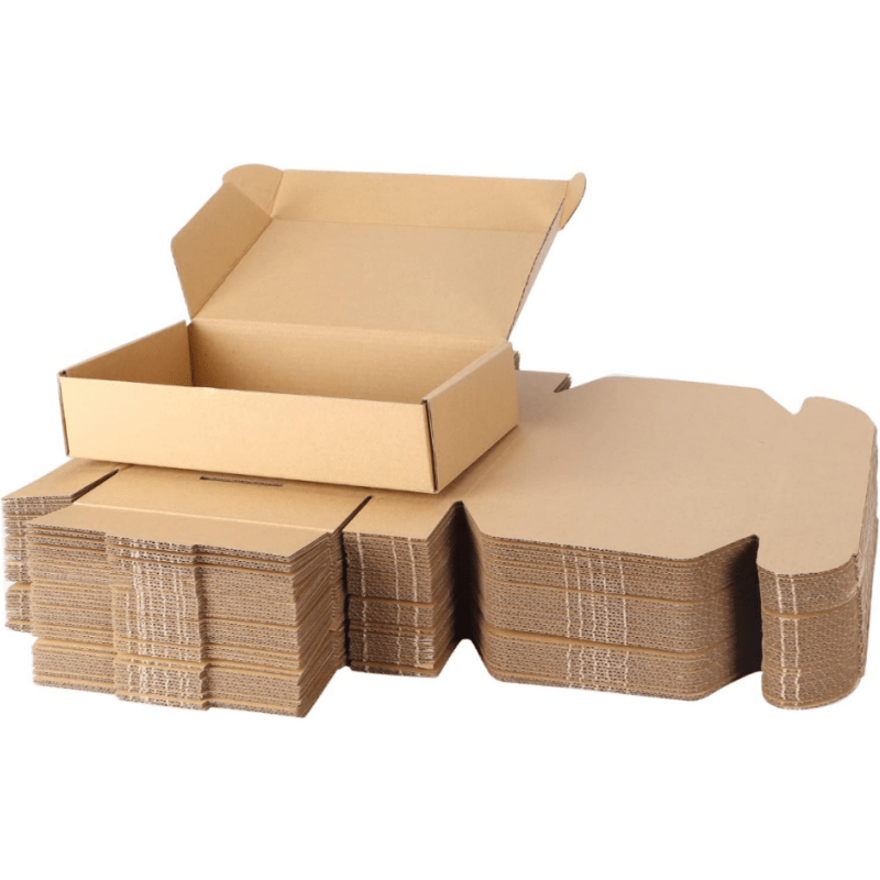 Brown Kraft Shipping Boxes Corrugated Cardboard Mailing - Temu