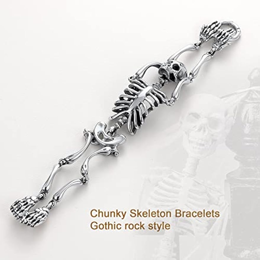 Mens skull bracelets stainless on sale steel