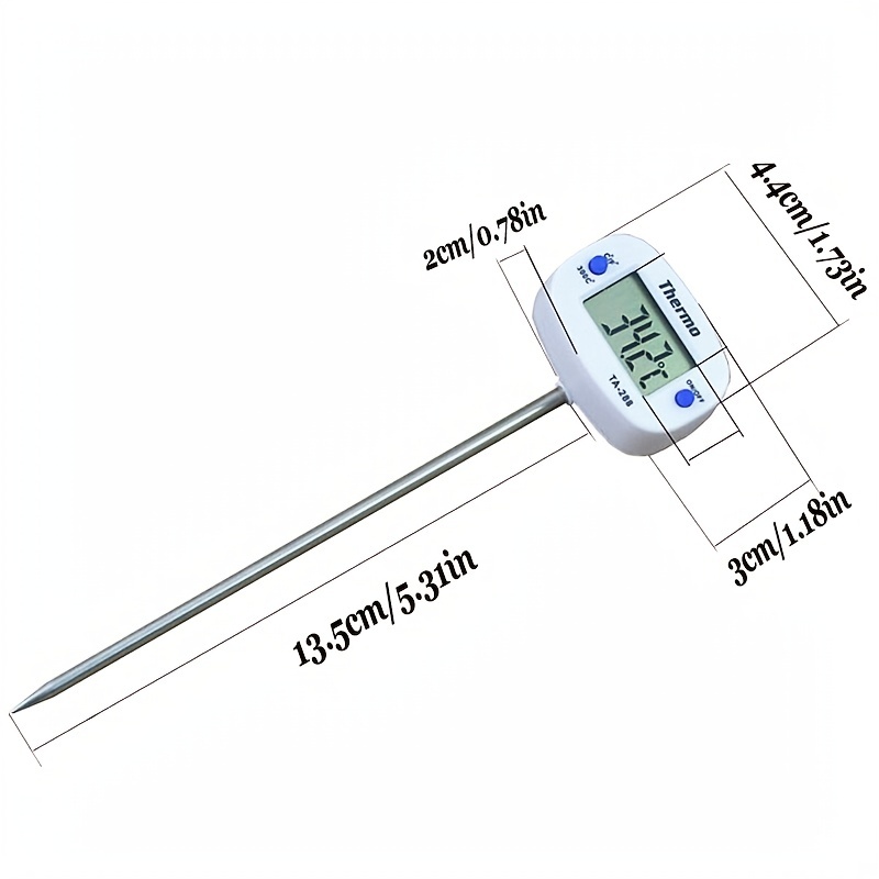 Food Thermometer, Instant Read Meat Thermometer, Baking Thermometer,  Digital Cooking Food Thermometer With Super Long Probe For Grill Candy  Kitchen Bbq Smoker Oven Oil Milk Yogurt, Kitchen Stuff, Cheap Stuff - Temu