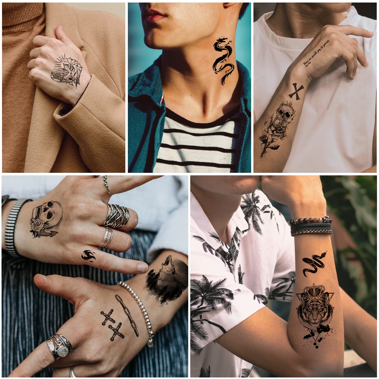 270 Styles) Temporary Tattoos Adult, Long Lasting Temporary Tattoos For Women  Waterproof, Fake Tattoos That Look Real And Last Long - Temu United Arab  Emirates