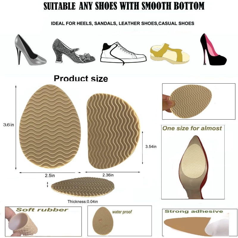 Non slip Shoe Pads Protect High Heels Soles Adhesive Grips! - Temu