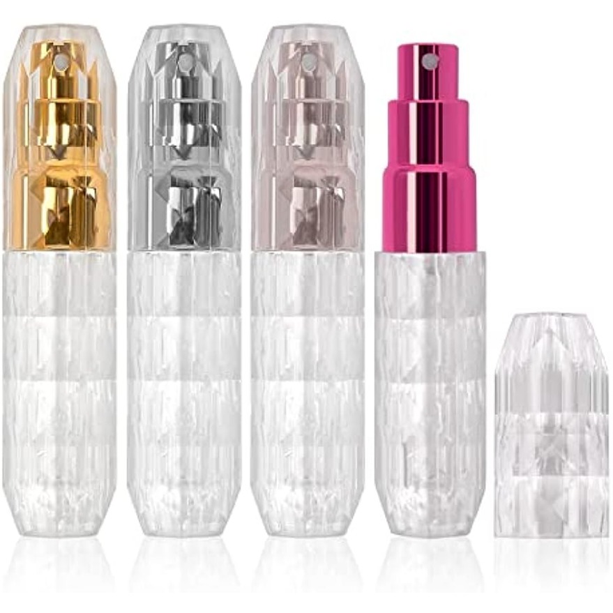 4PCS Refillable Perfume Atomizer Bottle, Travel Perfume Mini Spray